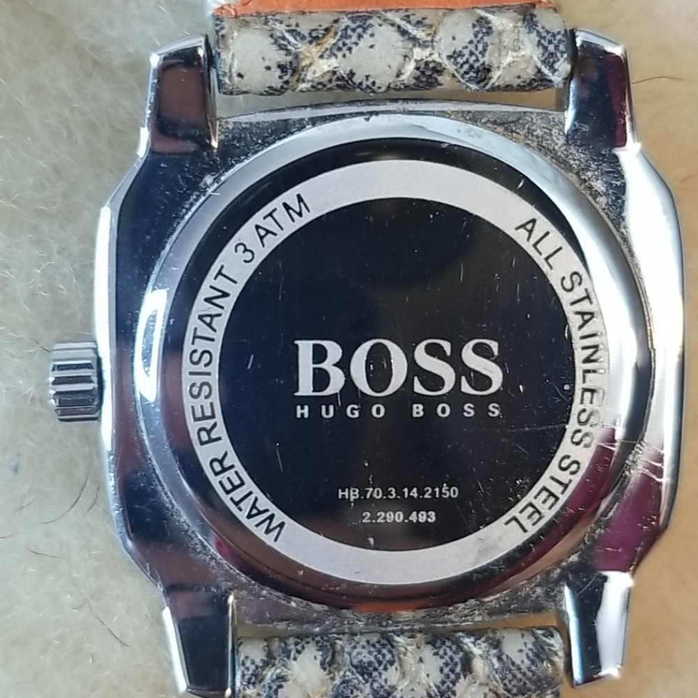 Hugo Boss Ladies Python Snakeskin Watch - Picture 7 of 9